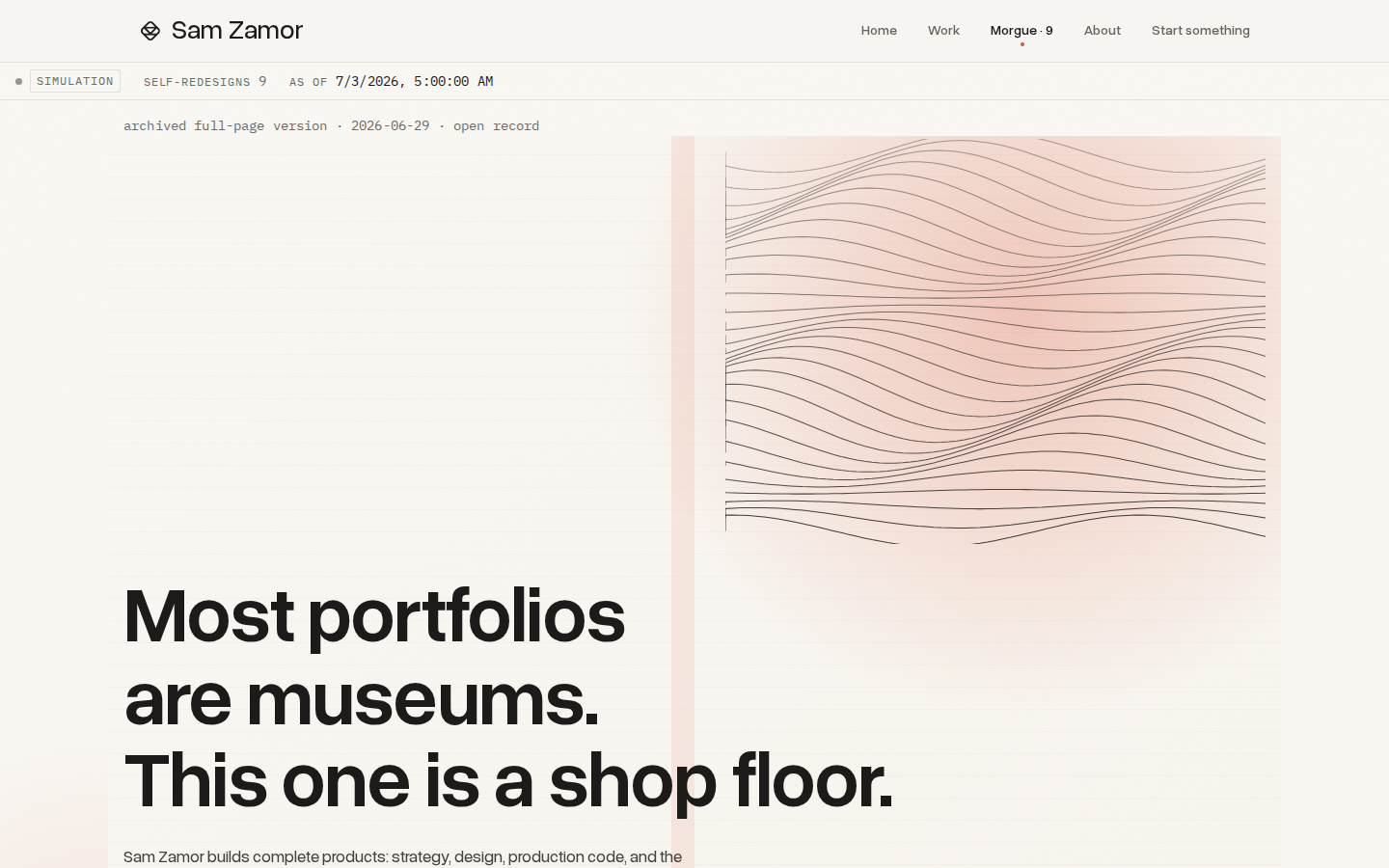 Homepage, night of 2026-06-29